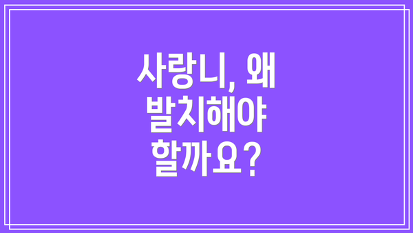 사랑니, 왜 발치해야 할까요?