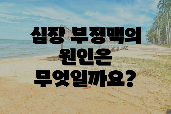 심장 부정맥의 원인은 무엇일까요?