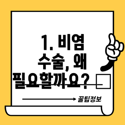 1. 비염 수술, 왜 필요할까요? 🤔