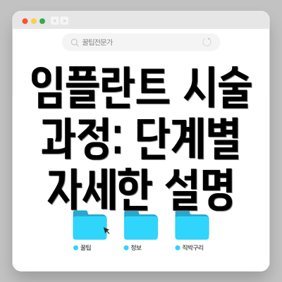 임플란트 시술 과정: 단계별 자세한 설명