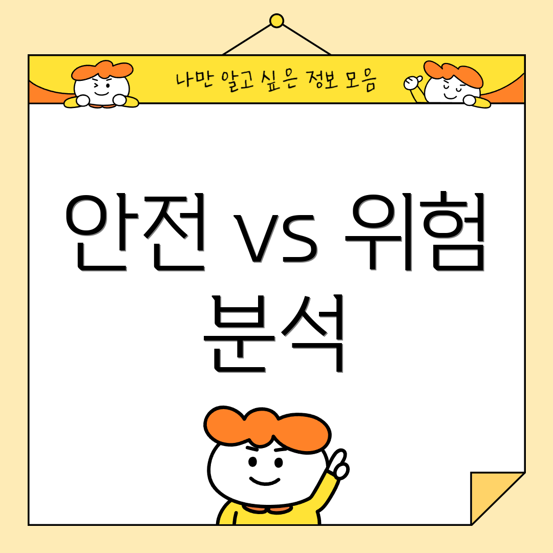 안전 vs 위험 분석