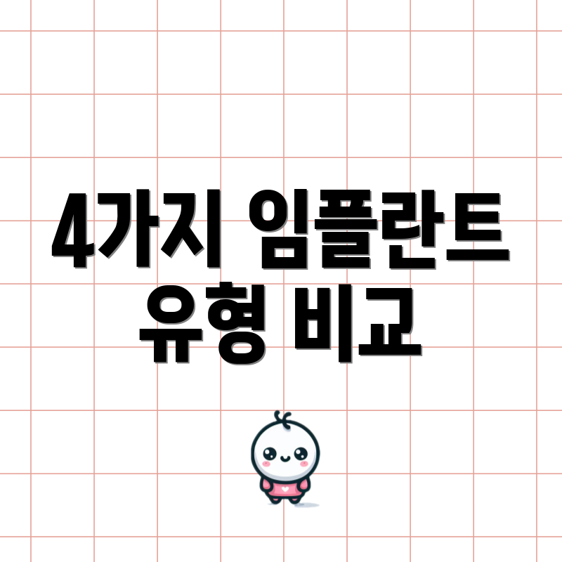 4가지 임플란트 유형 비교