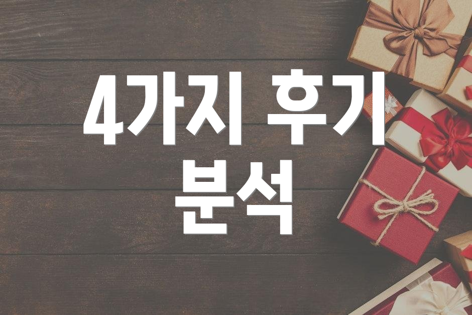 4가지 후기 분석