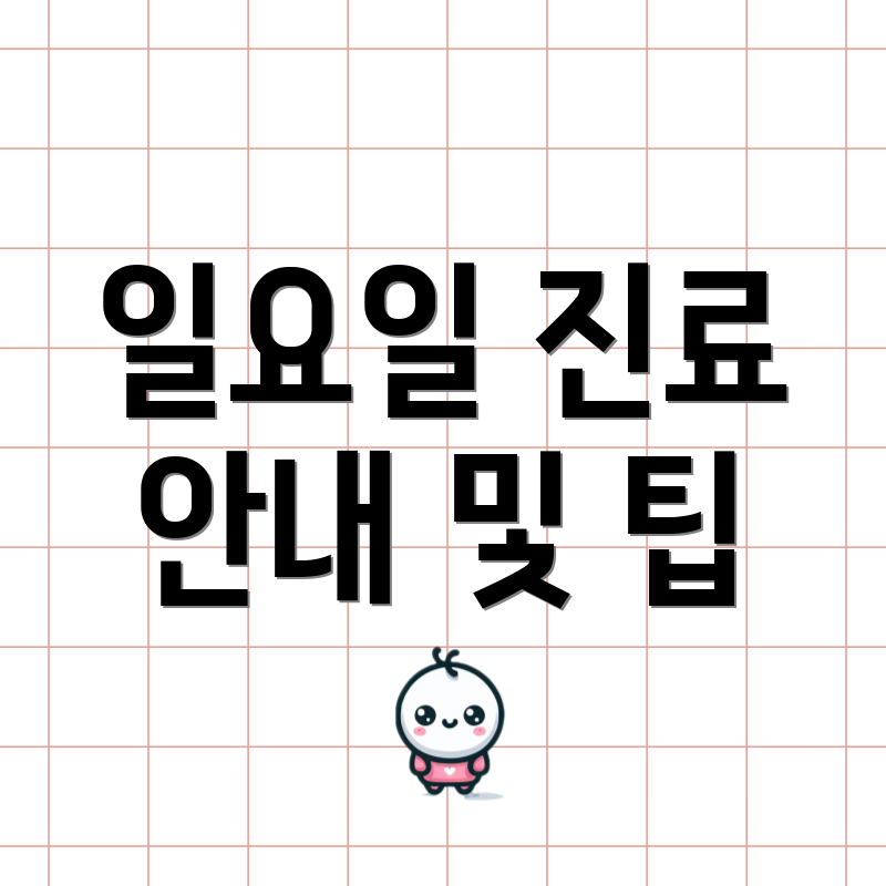 일요일 진료 안내 및 팁