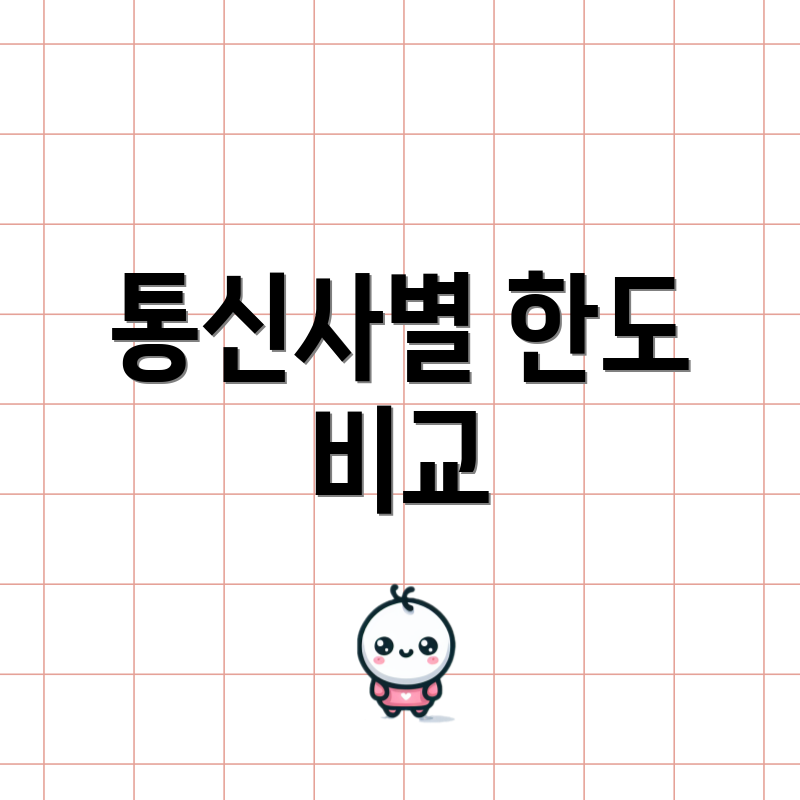 통신사별 한도 비교