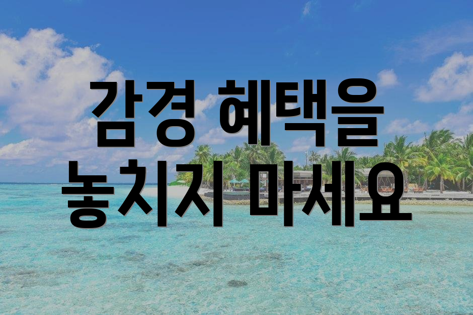 감경 혜택을 놓치지 마세요