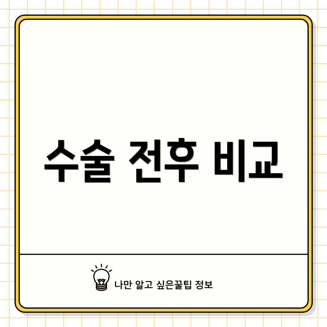수술 전후 비교