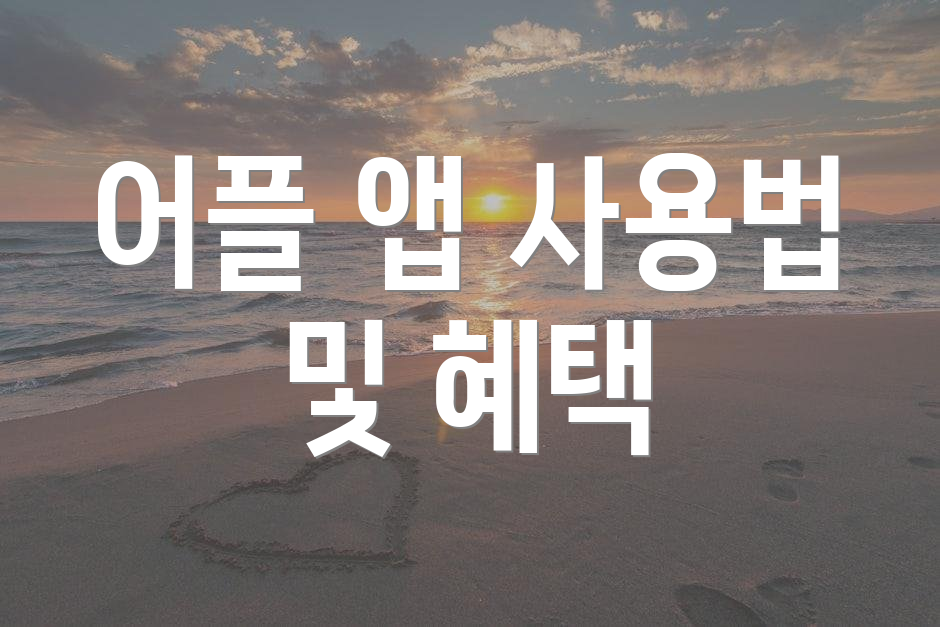 어플 앱 사용법 및 혜택