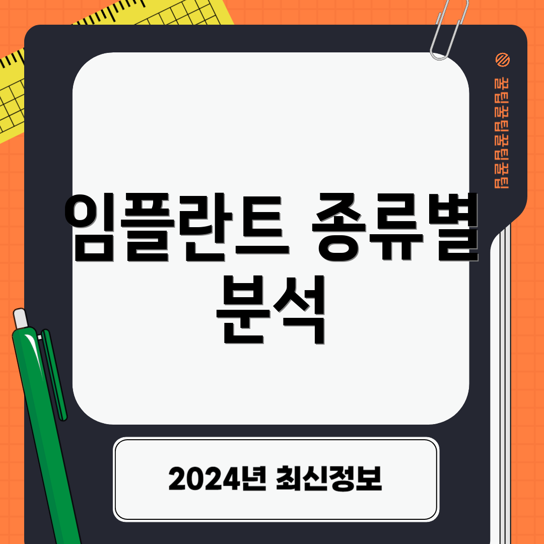 임플란트 종류별 분석