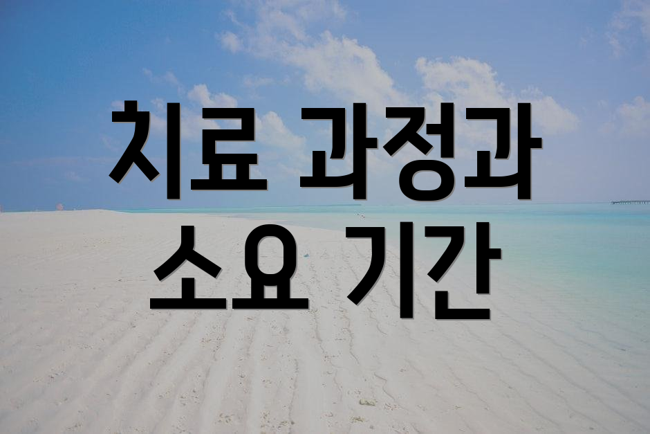 치료 과정과 소요 기간