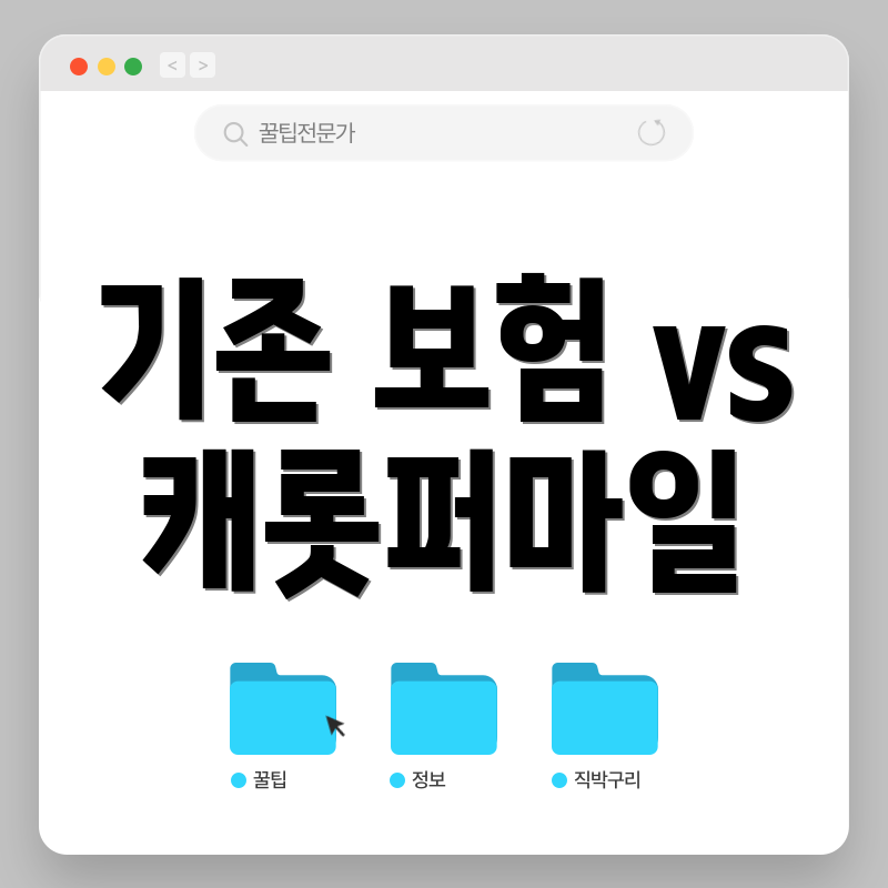 기존 보험 vs 캐롯퍼마일