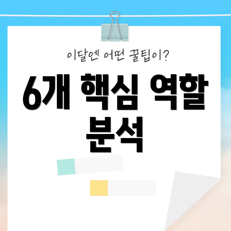 6개 핵심 역할 분석