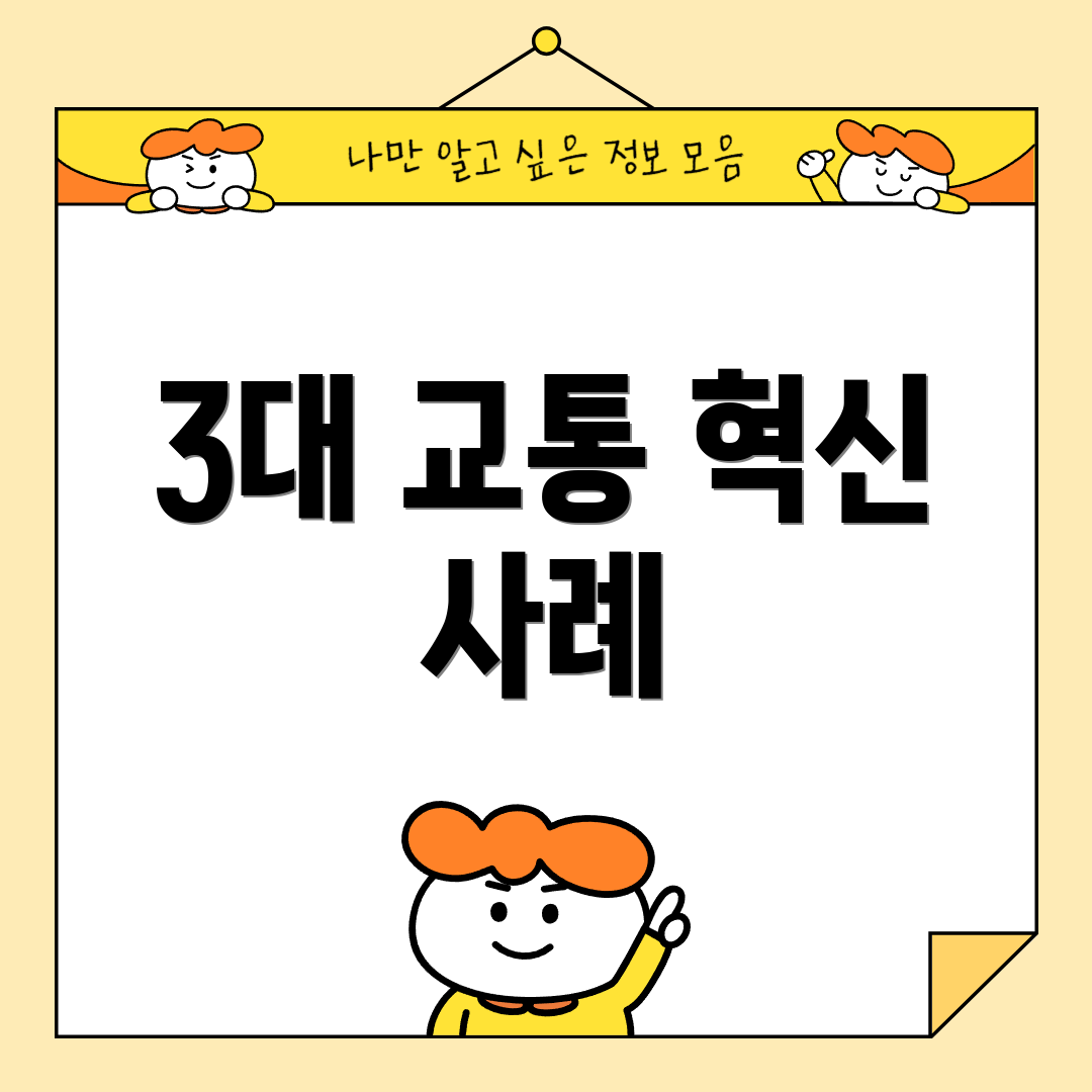 3대 교통 혁신 사례