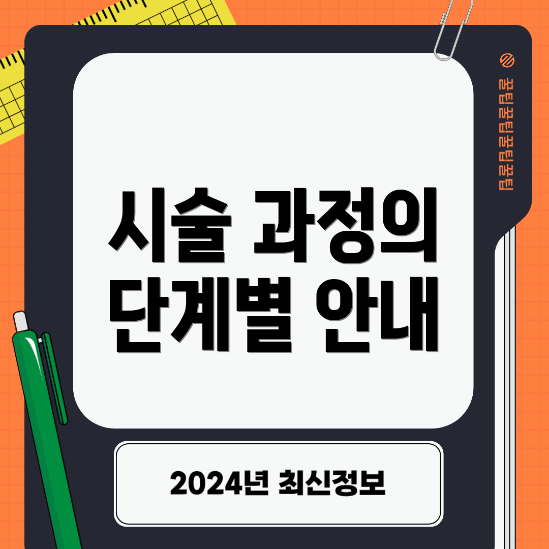시술 과정의 단계별 안내