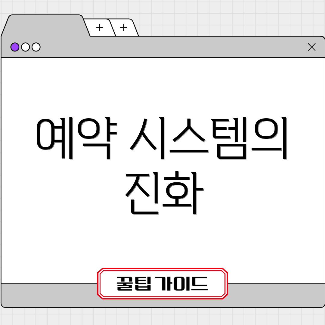 예약 시스템의 진화