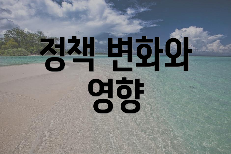 정책 변화와 영향