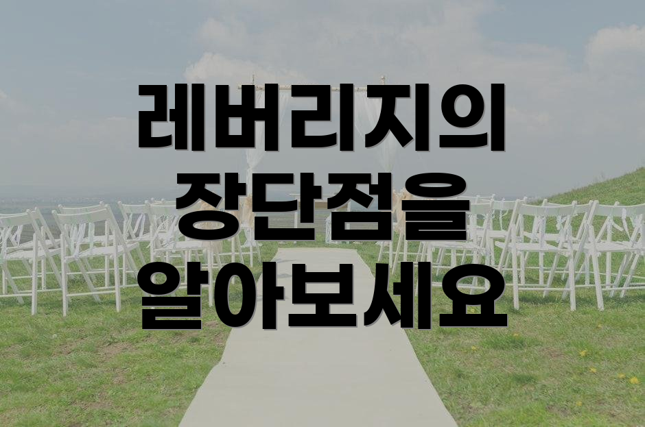 레버리지의 장단점을 알아보세요