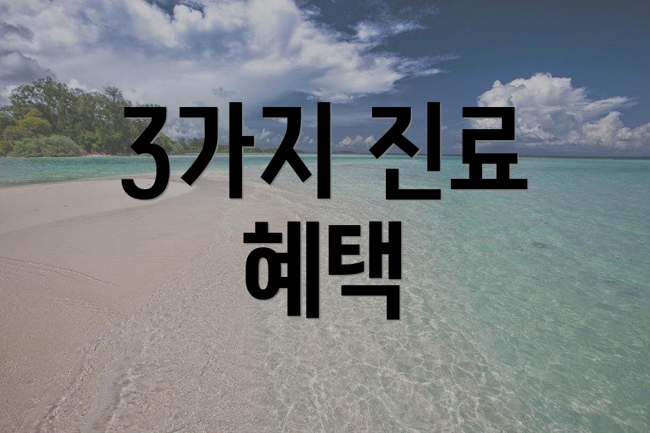 3가지 진료 혜택