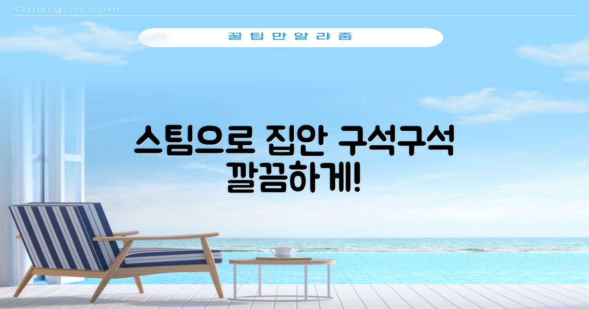 집안 구석구석, 스팀으로 깔끔하게