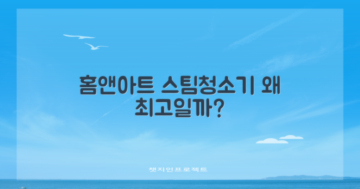 홈앤아트 스팀청소기, 왜 선택할까?