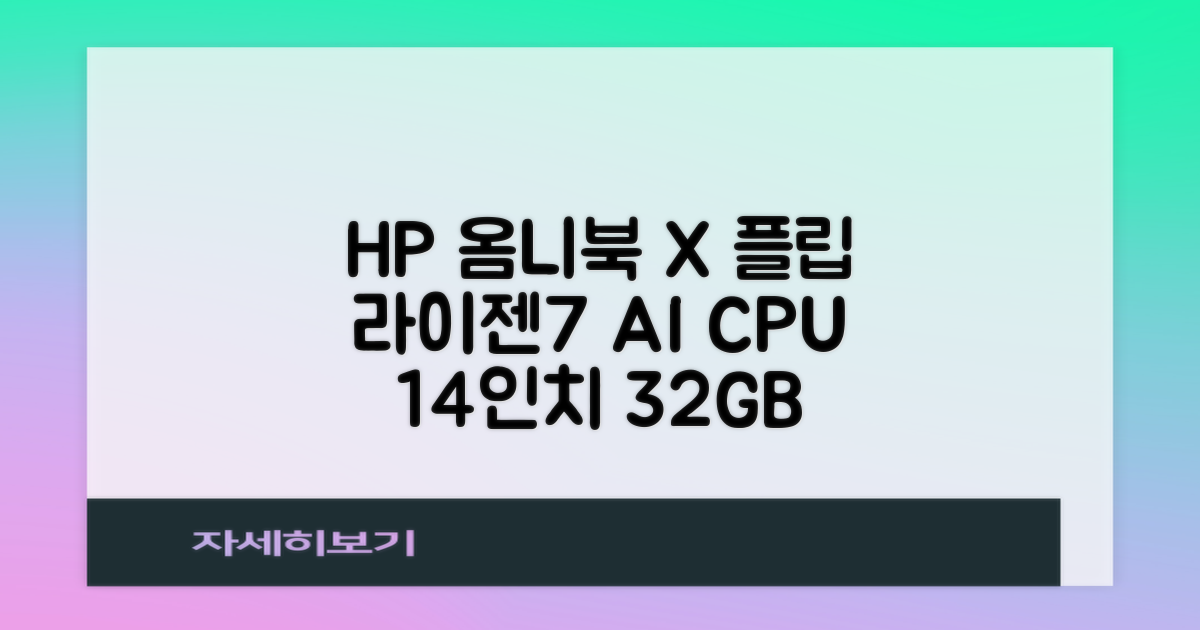 HP 2025 옴니북 X 플립 14 OLED 라이젠7 AI 350 크라켄포인트, Glacier silver, 1TB, 32GB, WIN11 Home, 14-fk0020AU 추천 리뷰