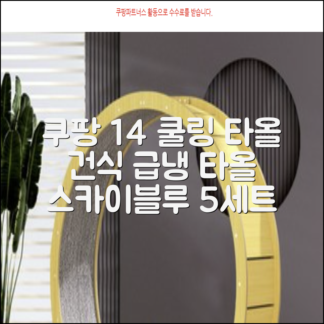 [쿠팡입점 1+4 이벤트] 아이스 쿨링 스포츠타올 건식 급냉 타올, 5세트, 스카이블루 추천 리뷰