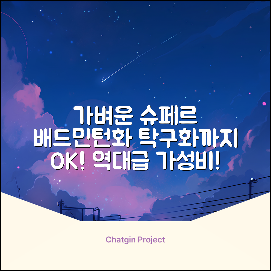 슈페르 가벼운 배드민턴화 인도어화 탁구화 추천 리뷰