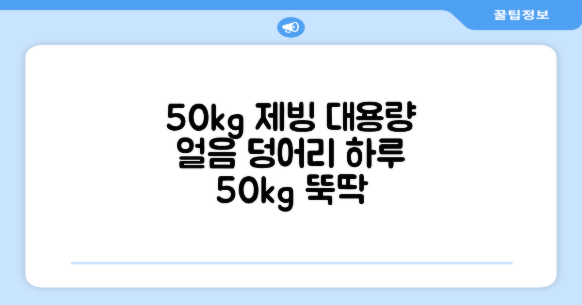 하루 50kg 대용량 제빙