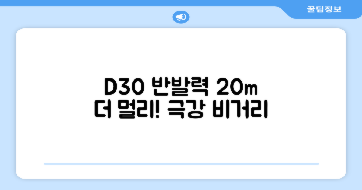 D30 반발력, 20m 더 멀리