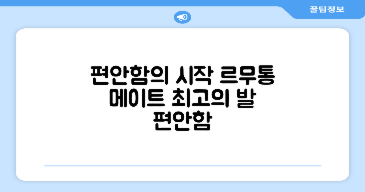르무통 메이트, 발 편함을 느껴보세요!