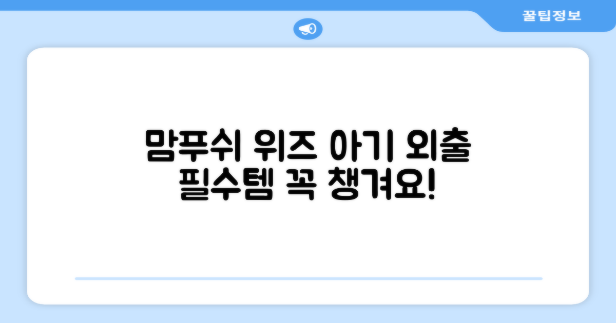 맘푸쉬 위즈: 신생아 외출 필수템