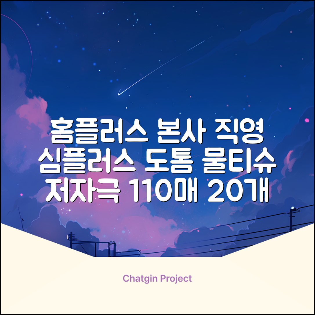 홈플러스 공식 본사 직영 simplus 도톰한 물티슈 캡형 저자극 심플러스 시그니처, 110매입, 20개 추천 리뷰