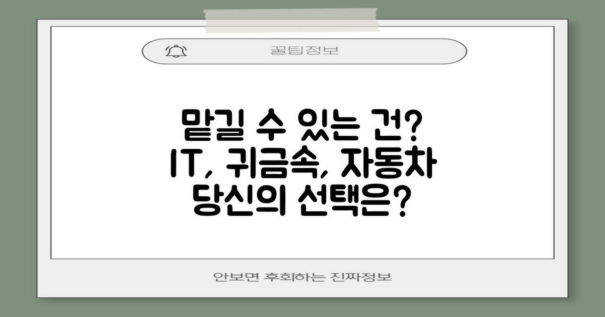 IT, 귀금속, 자동차… 무엇을 맡길 수 있을까?