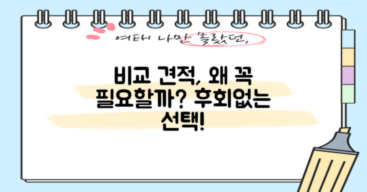 비교 견적, 왜 필요할까?