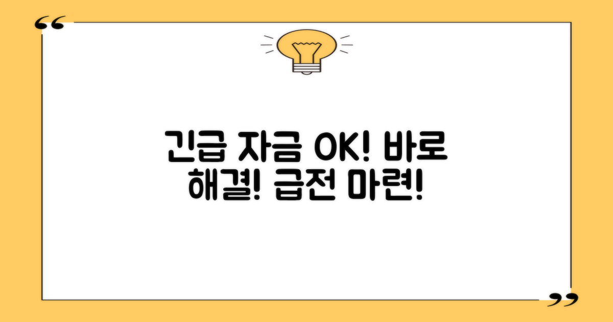 긴급 자금, 바로 해결!