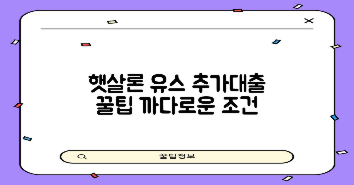 햇살론 유스 추가 대출, 까다로운 조건 파헤치기