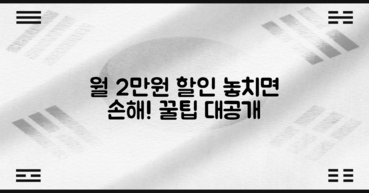월 최대 2만원 할인, 똑똑하게 챙기는 법