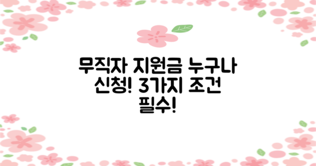무직자 지원금, 누구나 신청 가능! 3가지 필수 자격 요건 파헤치기