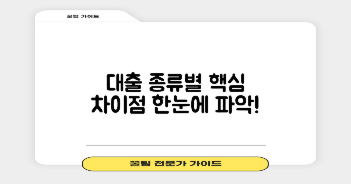 대출 상품, 뭐가 다를까?