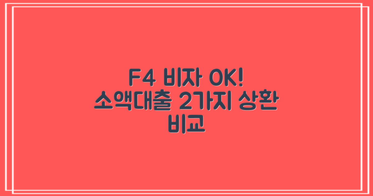 F4 비자도 OK! 외국인 소액대출, 2가지 상환 방법 비교