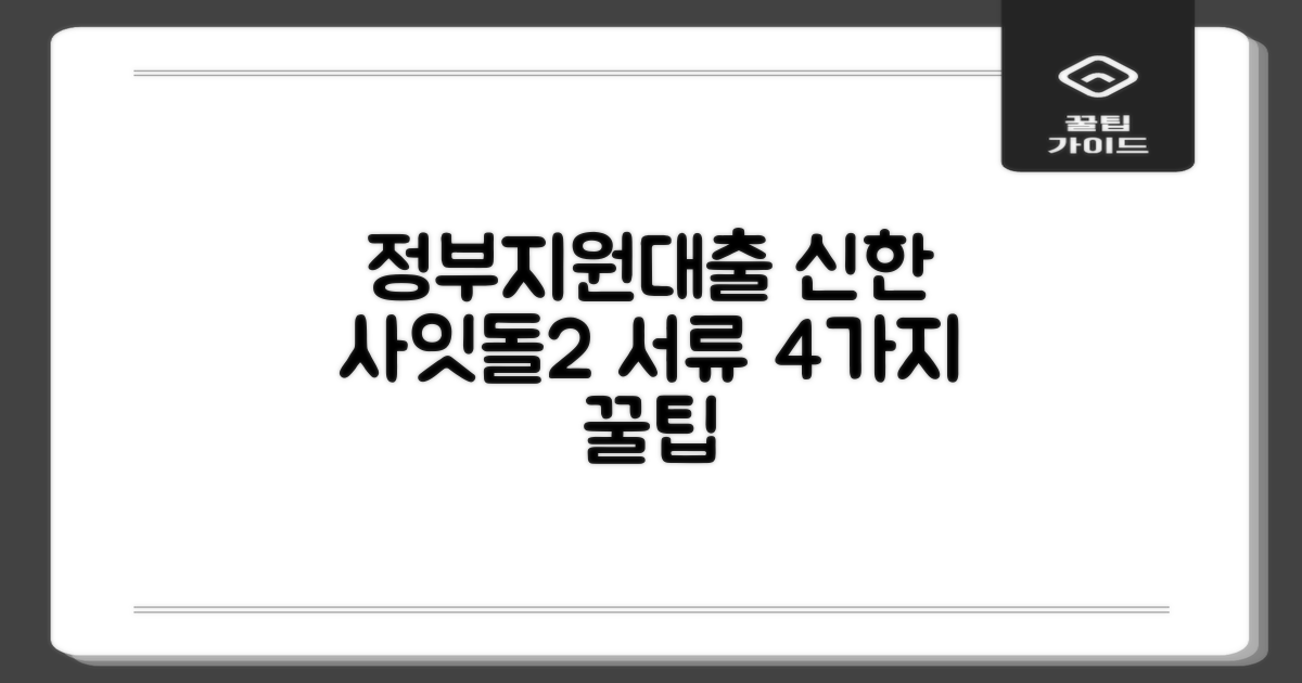 신한 사잇돌2 정부지원대출: 4가지 핵심 서류 준비 팁